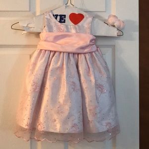 Pink party dress flower girl dress
